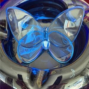 BACCARAT LUCKY BUTTERFLY. SKY BLUE